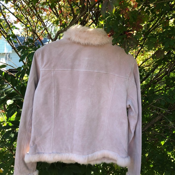 Wilson Leather Light Pink Suede Jacket - Picture 2 of 7